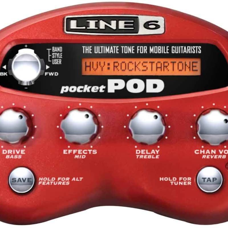 Line 6 Pocket POD Guitar Amp Modeling Processor - Tuner Pedal Guitar ...