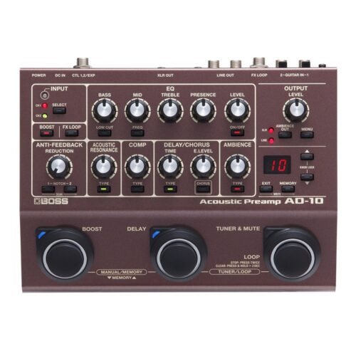 Boss AD-10 Acoustic Preamp - New Boss