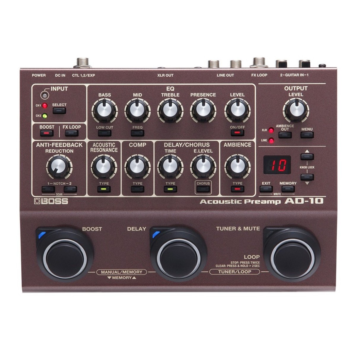 Boss AD-10 Acoustic Preamp – New Boss