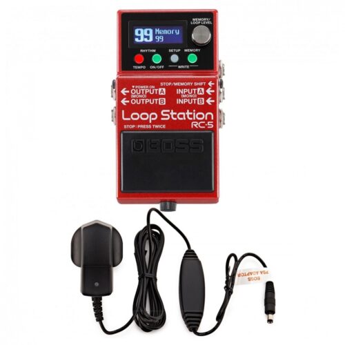 Boss RC-5 Loop Station Guitar Loop Pedal with Power Supply - New Boss