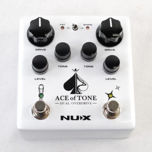 used NuX NDO-5 Ace of Tone Dual Overdrive White - Effect Pedal