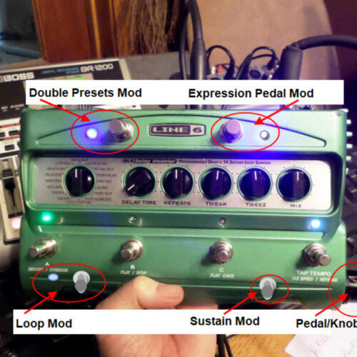 used 1999 - 2021 Line 6 DL4 Delay Modeler Green - Effect Pedal