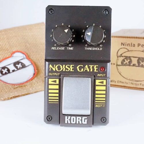 used 1980s Korg NGT-1 Noise Gate Black - Effect Pedal