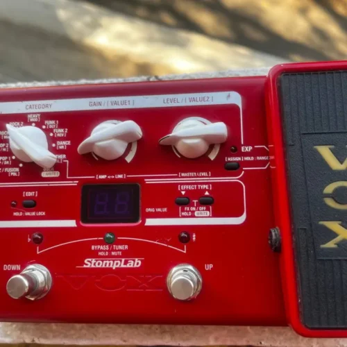 used 2010s Vox SL2B StompLab IIB Modeling Bass Processor Red - Effect Pedal