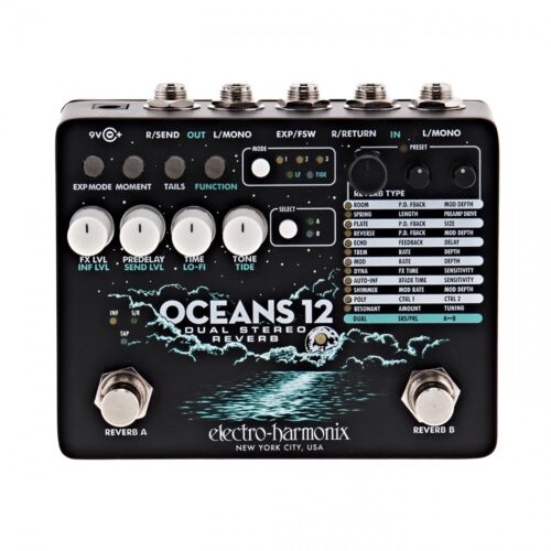 Electro Harmonix Oceans 12 Dual Stereo Reverb - New Electro Harmonix