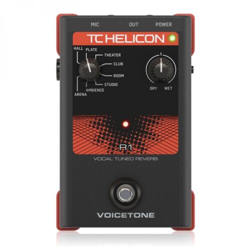 TC Helicon VoiceTone R1 Vocal Tuned Reverb Voice Processor - New TC Helicon