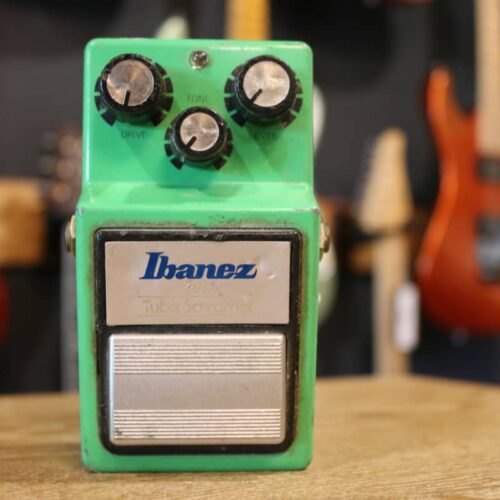 used 1983 - 1984 Ibanez TS9 Tube Screamer (Silver Label) Green - Effect Pedal