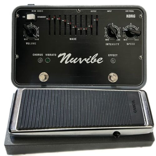 used 2010s Korg Nuvibe Vibrato/Chorus Effector Pedal Black - Effect Pedal