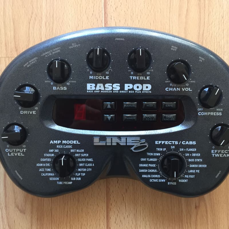 2000s Line 6 Bass Pod 2.0 - Bass Guitar Effect Pedal by Line 6