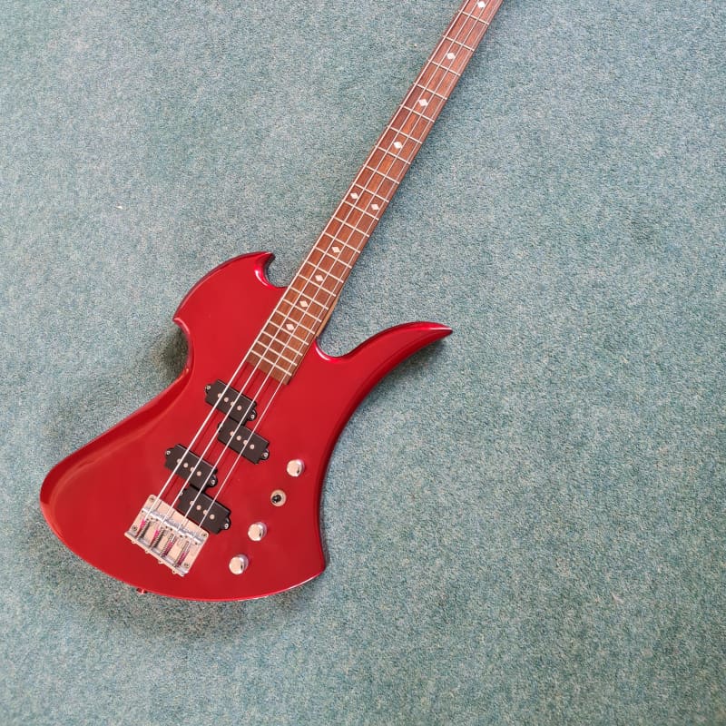 2001 B.C. Rich Mockingbird 360 JE Bass Red Metallic - £775 used Guitar