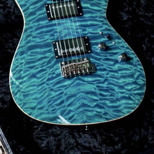 2017 Grosh Guitars TurboJet Trans Aqua Blue -         Vintage