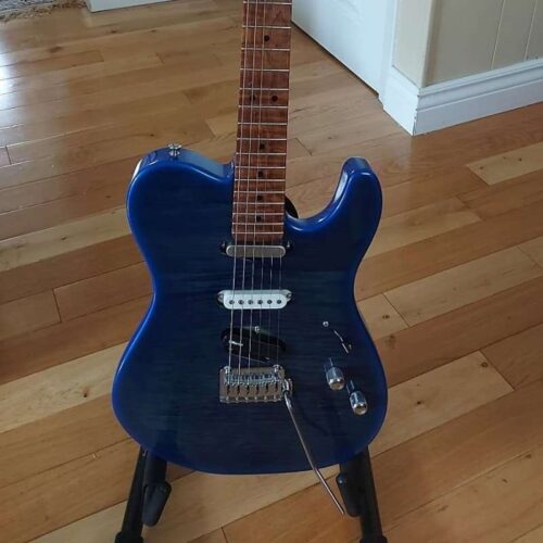 2019 Warmoth Telecaster/Stratocaster Hybrid Blue -        Telecaster