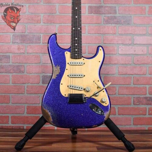 2021 Fender Custom Shop 1960 Stratocaster Relic Purple Sparkle -       Custom Shop Stratocaster