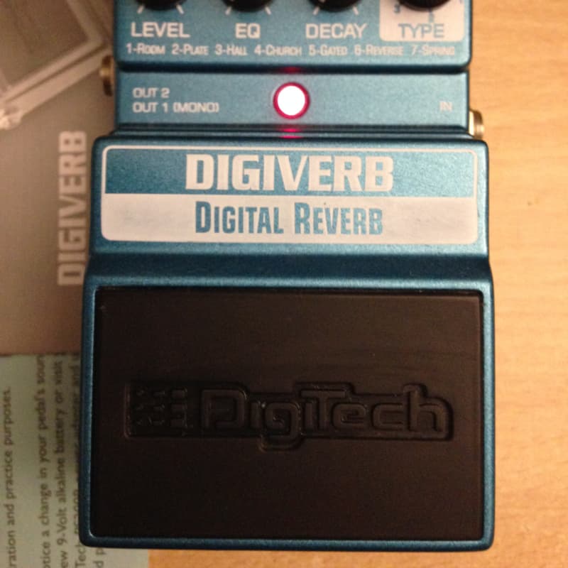 used 2010s DigiTech DigiVerb Green - Effect Pedal