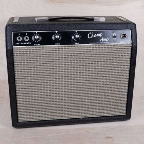 1964 Fender Champ 6-Watt 1x8" Guitar Combo Black Panel -         Vintage Amplifier