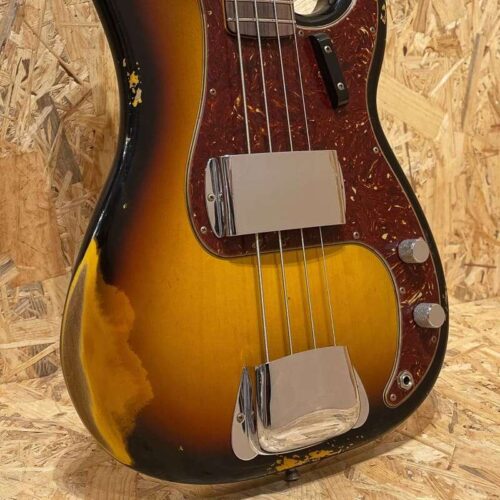 2022 Fender Custom Shop 1961 Precision Bass Relic 3 Color Sunb... -       Custom Shop  Precision Bass