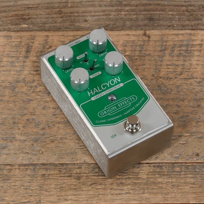 used Origin Effects Effects Halcyon Green Overdrive Green - Effect Pedal