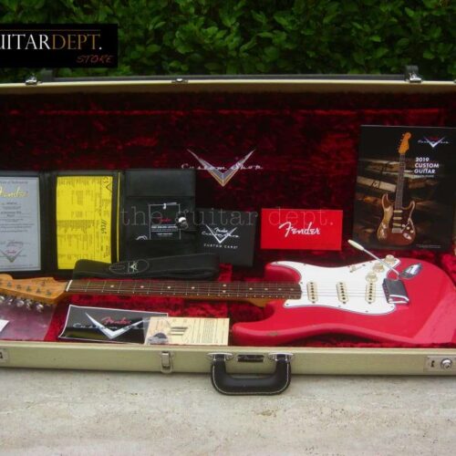 2019 Fender Custom Shop '63 Stratocaster Relic Aged Fiesta Red - £3650 used Guitar