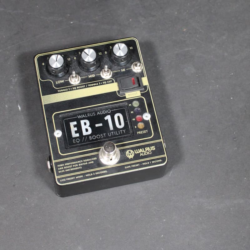 used 2020 Walrus Audio EB-10 Preamp/EQ/Boost Matte Black - Effect Pedal