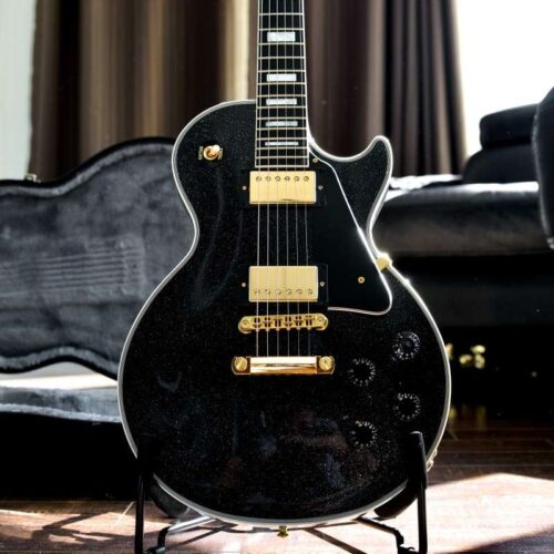 2022 Gibson Custom Shop Les Paul Custom Ebony Sparkle -       Custom Shop  Les Paul