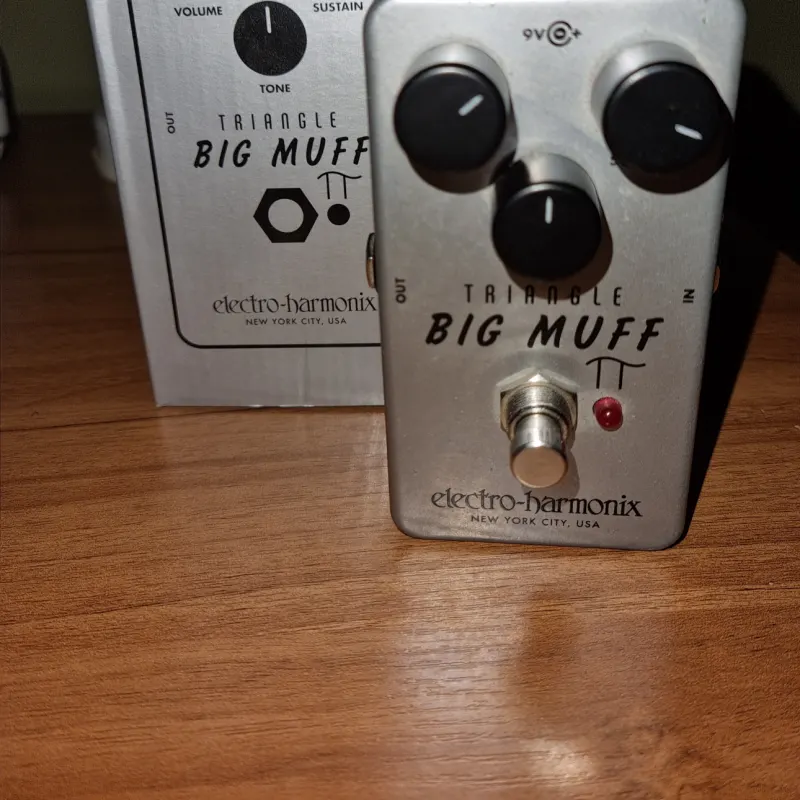 used 2018 - Present Electro-Harmonix Triangle Big Muff Pi Silver - Effect Pedal