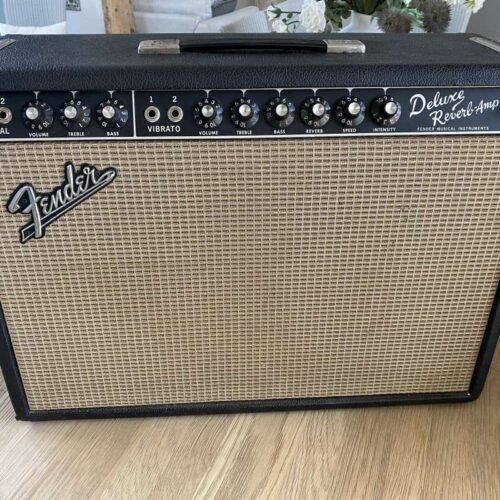 1967 Fender Original Deluxe Reverb Tube Amplifier Black Face -       Tube   Amplifier