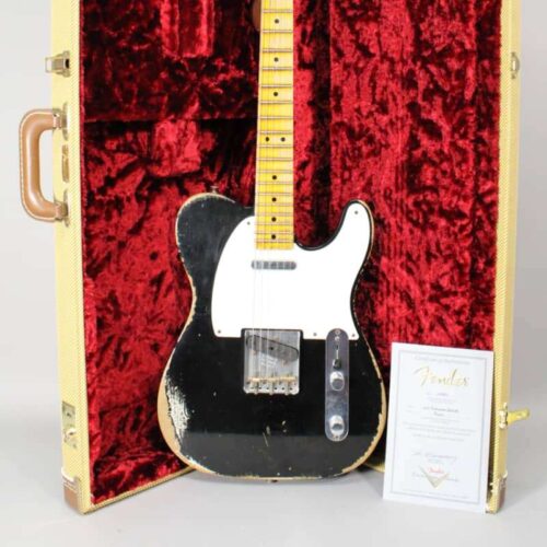 2015 Fender 1950's Heavy Relic Telecaster HW Aged Black -        Telecaster