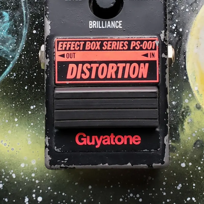 used 1980s Guyatone PS-001 Distortion Black / Red – Effect Pedal