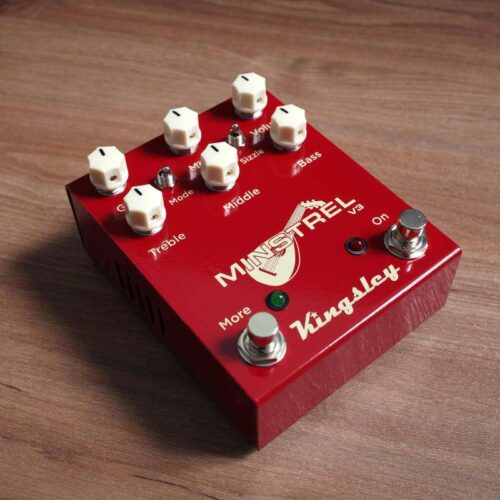 2023 Kingsley Minstrel V3 Tube Overdrive Red -       Tube Overdrive