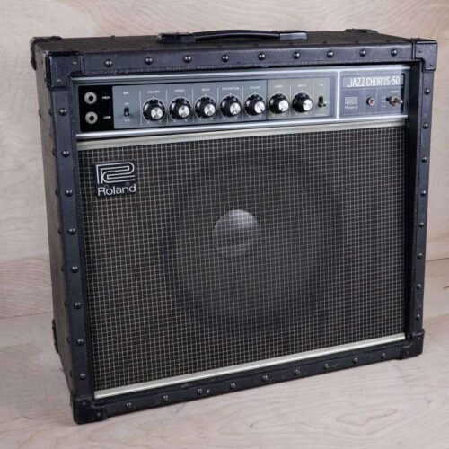 1980 Roland JC-50 Jazz Chorus 50-Watt 1x12" Guitar Combo Black -         Vintage Amplifier