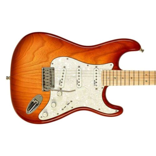 2008 Fender American Deluxe Stratocaster Aged Cherry Sunburst -        Stratocaster