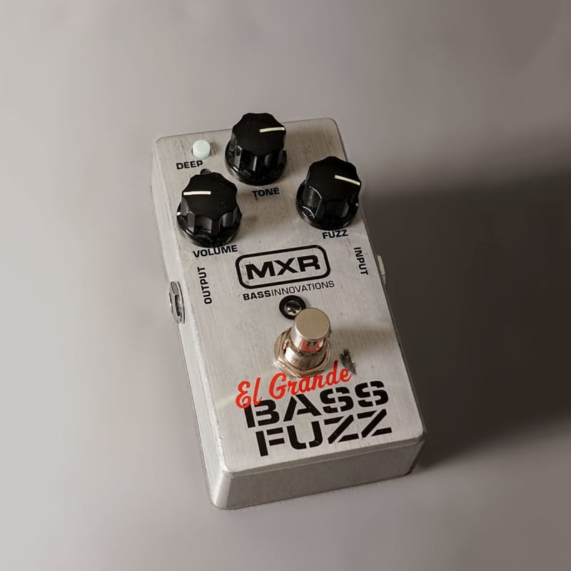 used 2010s MXR M182 El Grande Bass Fuzz Silver – Effect Pedal