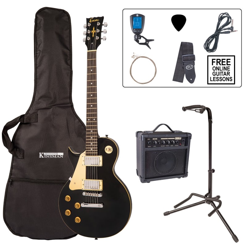 Encore Encore E99 Electric Guitar Pack ~ Left Hand Gloss Black - £349 new Guitar