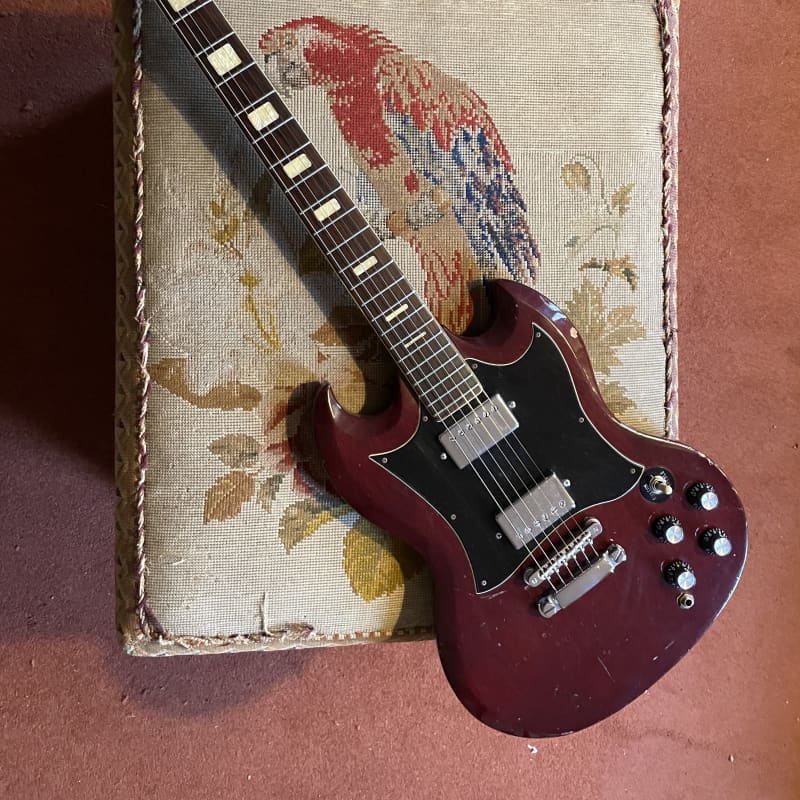 1970s Avon Morris SG Dark burgundy - £325 used Guitar