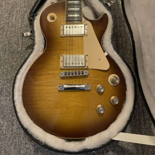 2008 Gibson Les Paul standard traditional Iced tea Romain Hand... -         Les Paul