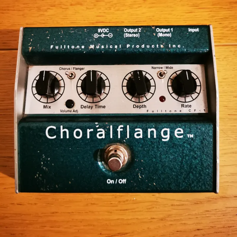 used 2000s Fulltone Choralflange Green / Silver - Effect Pedal