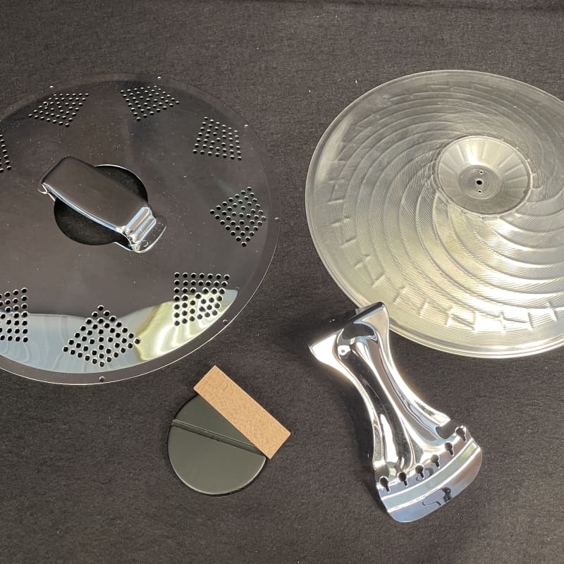 Non-Brand resonator guitar parts set Chrome - £24.99 used Guitar