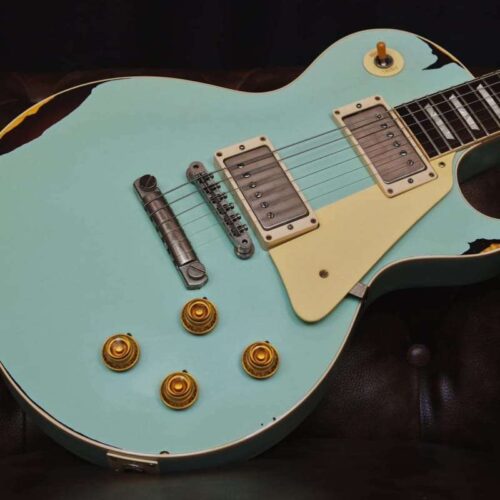 Gibson Custom Les Paul Standard Kerry Green over Dark Burst Aged -         Les Paul