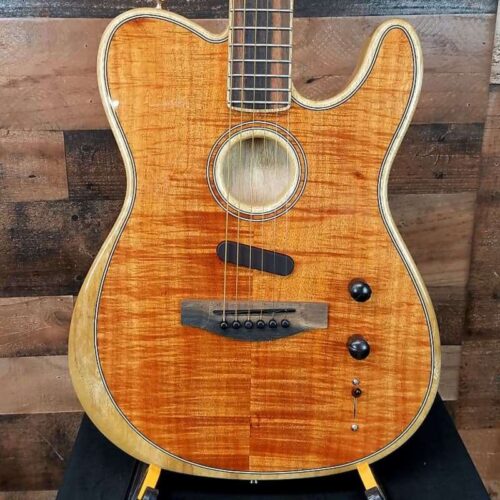 2019 Fender American Acoustasonic Telecaster Exotic Koa Natural -        Telecaster