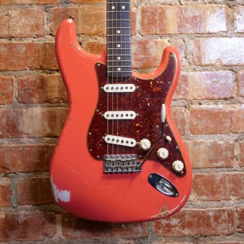 2017 Fender 63' Stratocaster Relic Fiesta Red - £3395 used Guitar