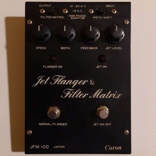 1980s Coron JFM-100 Jet Flanger & Filter Matrix Black -        Flanger