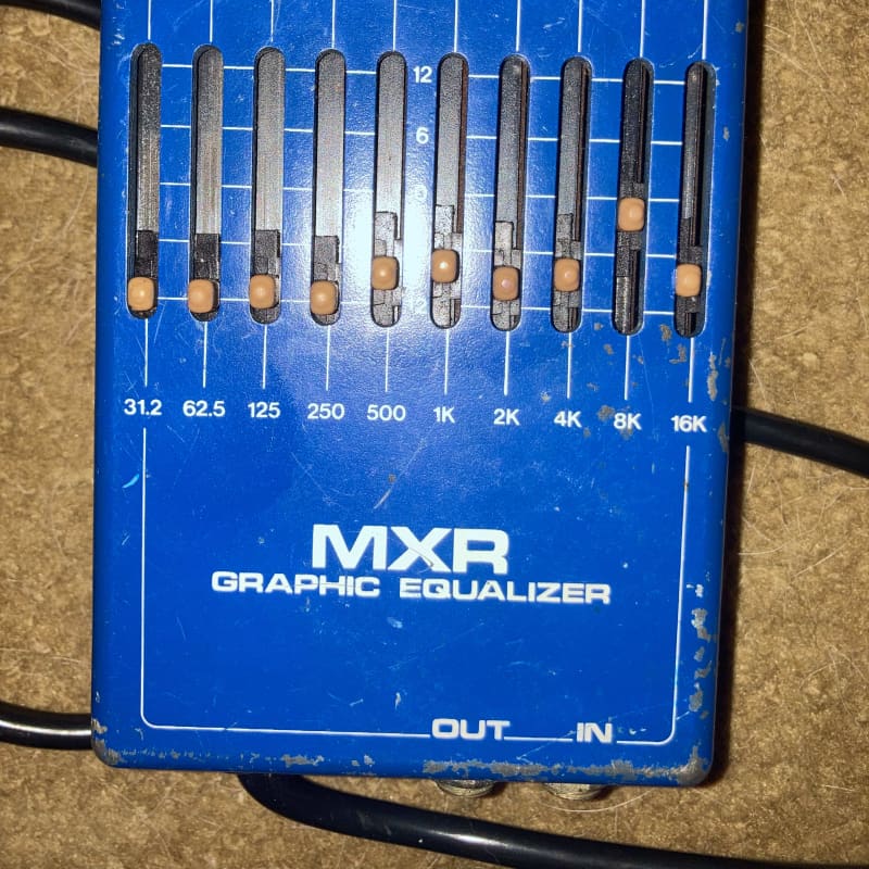 used 1976 - 1984 MXR MX-108 10-Band Graphic Equalizer 1976 - 1984 Blue - Effect Pedal