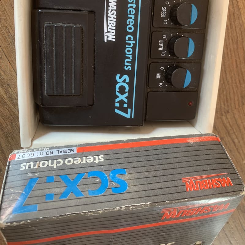 used 1988 Chorus Stereo Pedal SCX 7 Black - Effect Pedal