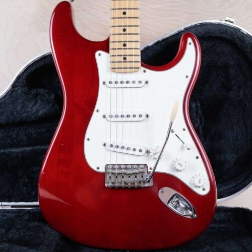 2002 Fender Highway One Stratocaster Crimson Red Transparent -        Stratocaster