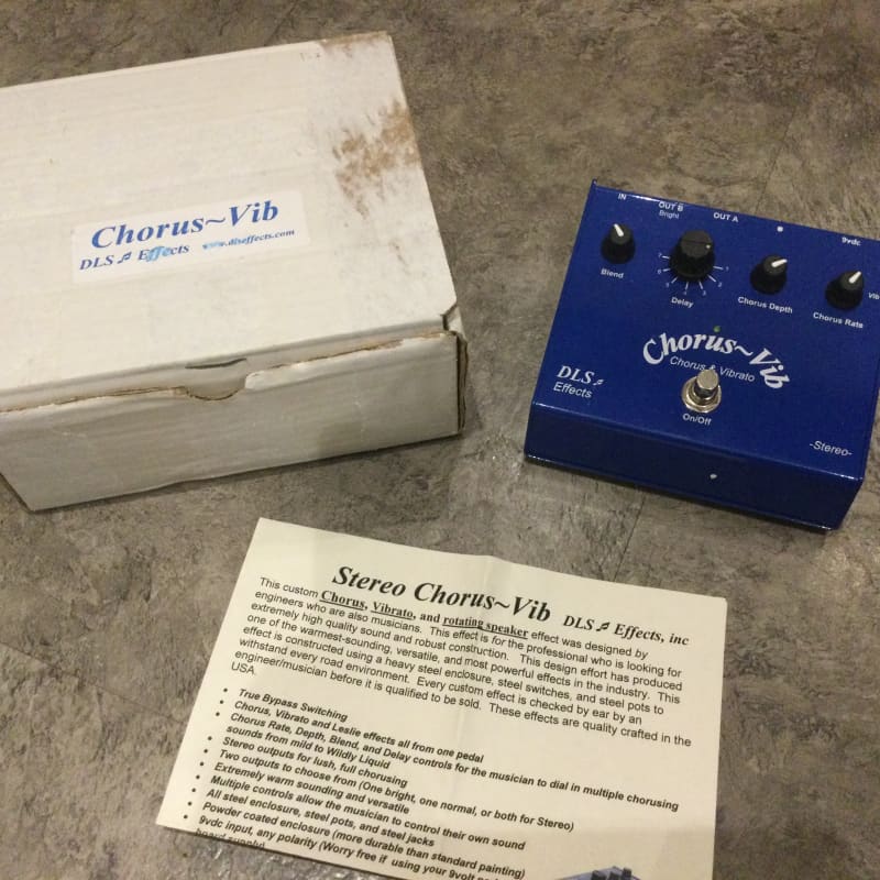 used 2015 DLS Effects Chorus-Vib Blue - Effect Pedal