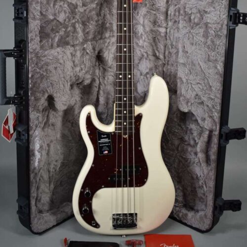 2022 Fender Precision Bass Left-Handed Olympic White -         Precision Bass