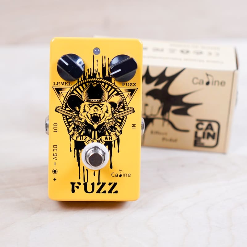 used Caline CP-46 Fuzzy Bear Germanium Fuzz Yellow - Effect Pedal