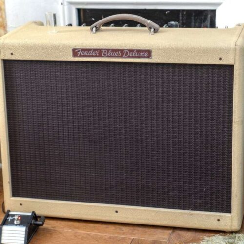 1995 Fender Blues Deluxe 2-Channel 40-Watt 1x12" Guitar Combo ... -         Vintage