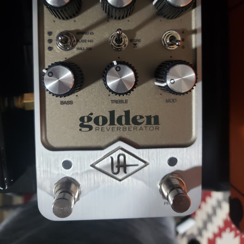 used 2021 - Present Universal Audio Golden Reverberator Pedal Gold - Effect Pedal