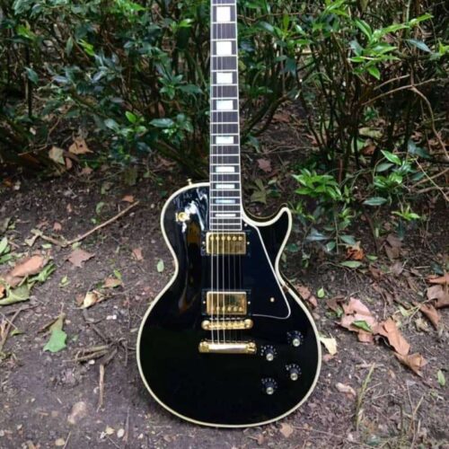 2000s Gibson Custom Shop 1968 Reissue Les Paul custom Ebony -       Custom Shop  Les Paul